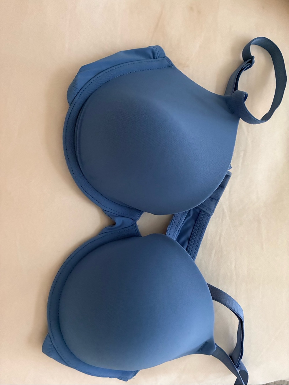 Auden Smooth Molded T-Shirt Bra in Dusty Blue